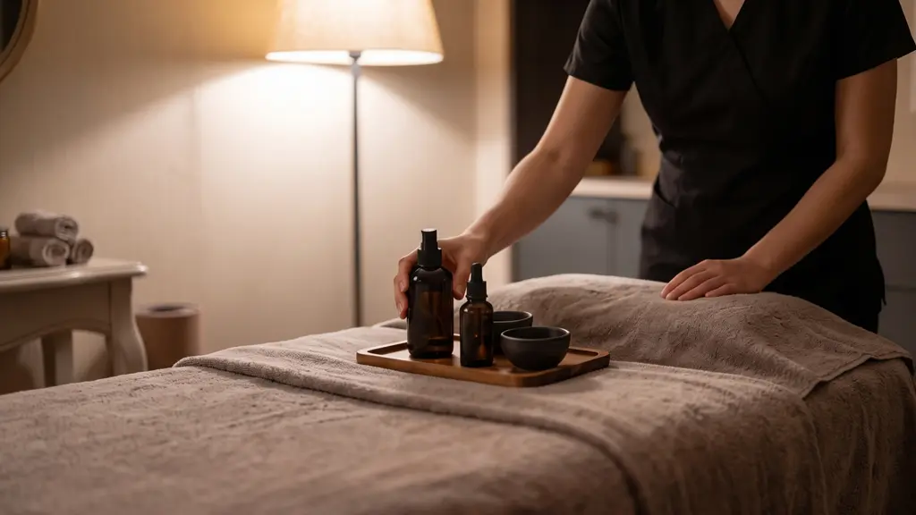 深圳丝足按摩准备工作实景
